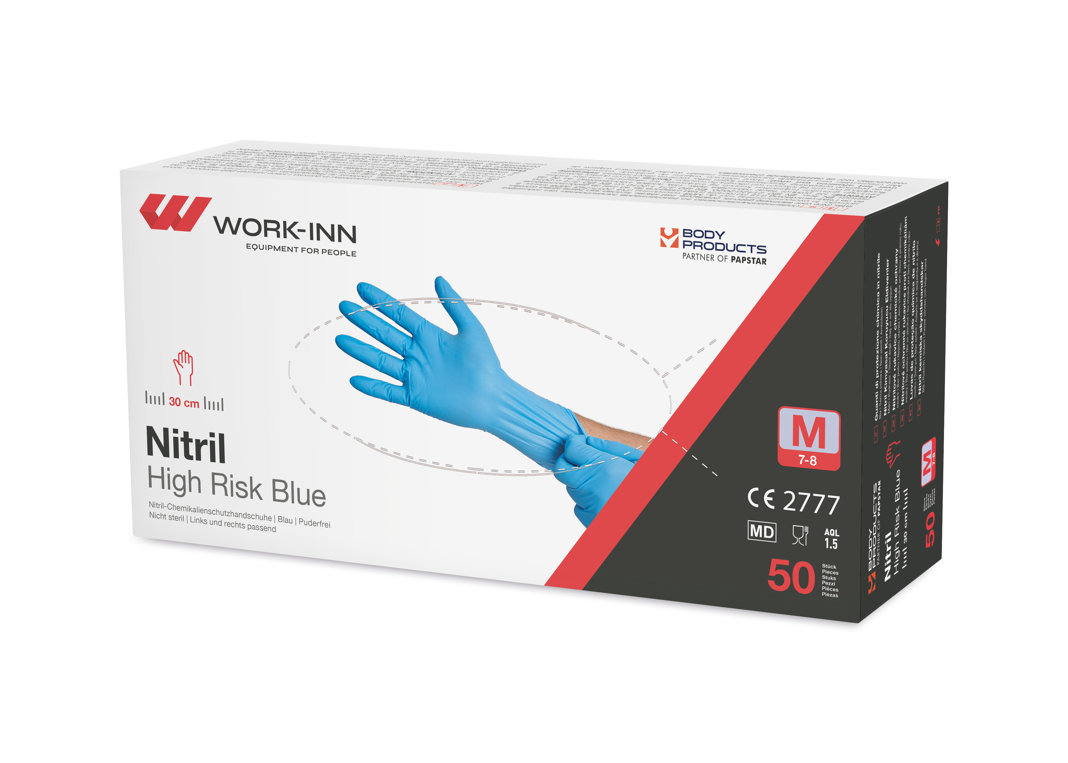 WORK-INN® Nitril High Risk Blue